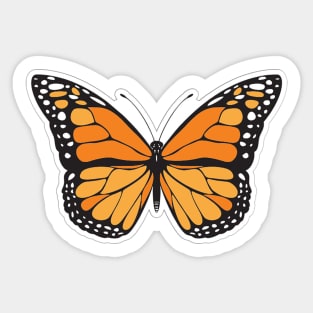 Butterfly Yellow Sticker